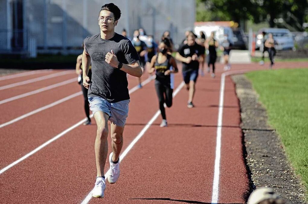 New Garden City Collegiate track complete