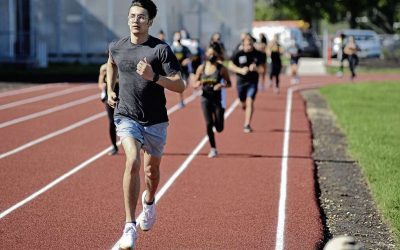 New Garden City Collegiate track complete