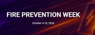 Fire Prevention Week 2026: Charge into Fire Safety